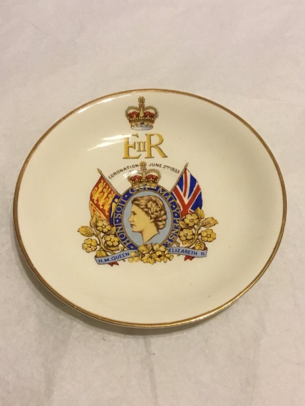 Queen Elizabeth II Coronation Plate - June 2nd 1953 Johnson Brothers England